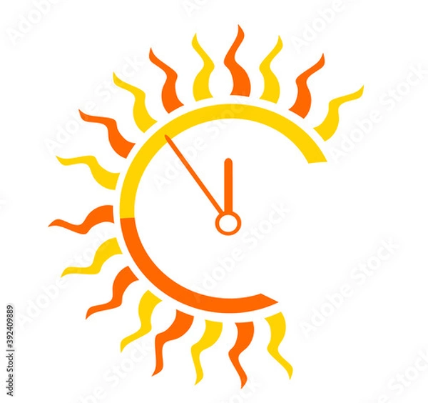 Fototapeta summer time - five minutes to twelve
