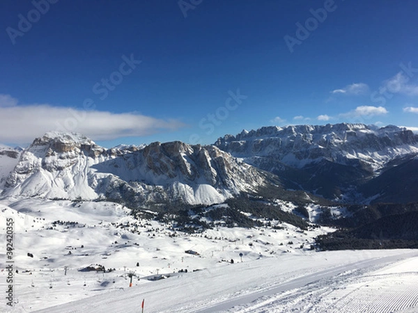 Fototapeta snow covered mountains