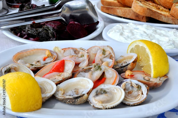 Obraz Smooth clams & cockles platter