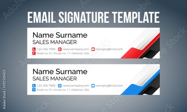 Obraz Modern Email Signature Template