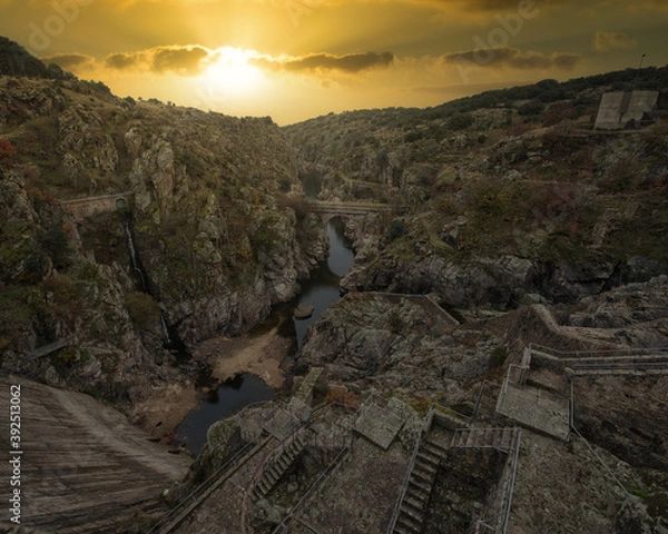 Obraz sunset in the mountains