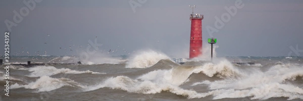 Fototapeta red sea waves