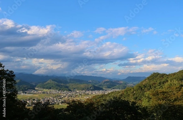 Fototapeta 秋の風景　唐沢山から望む