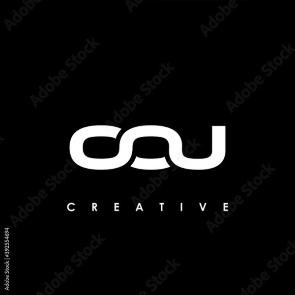 Fototapeta OOU Letter Initial Logo Design Template Vector Illustration	
