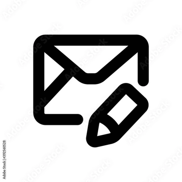 Fototapeta Edit Icon - Vector Illustration .