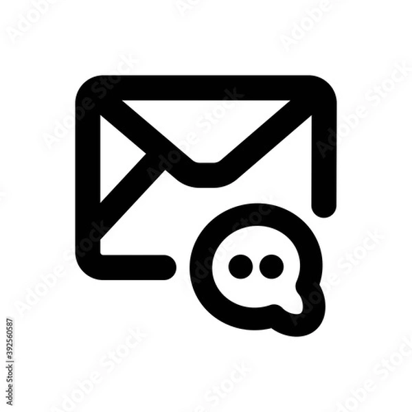 Fototapeta Inbox Icon - Vector Illustration .