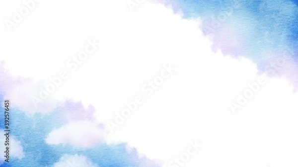 Obraz しっとりとした青空のイラスト背景素材