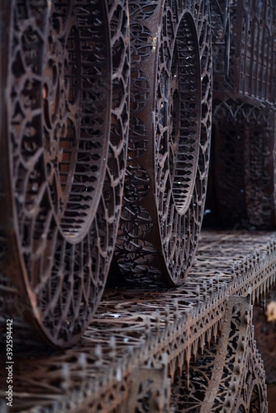 Fototapeta Iron wheels