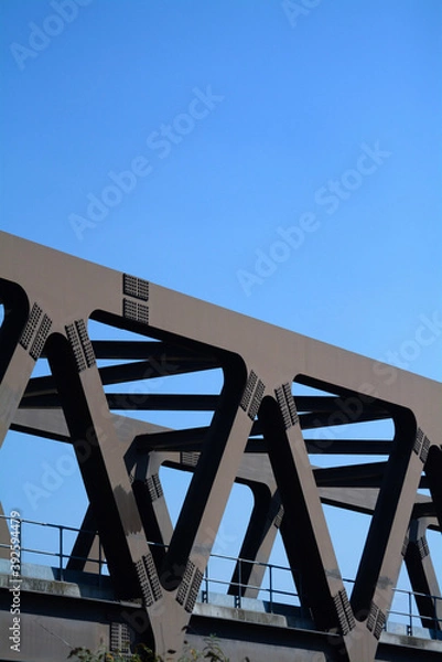 Fototapeta Bridge and blue sky