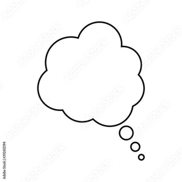 Obraz Cloud, comics The icon text. Conversation window