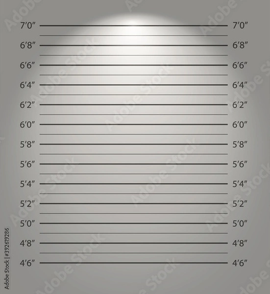 Fototapeta Police lineup or mugshot background