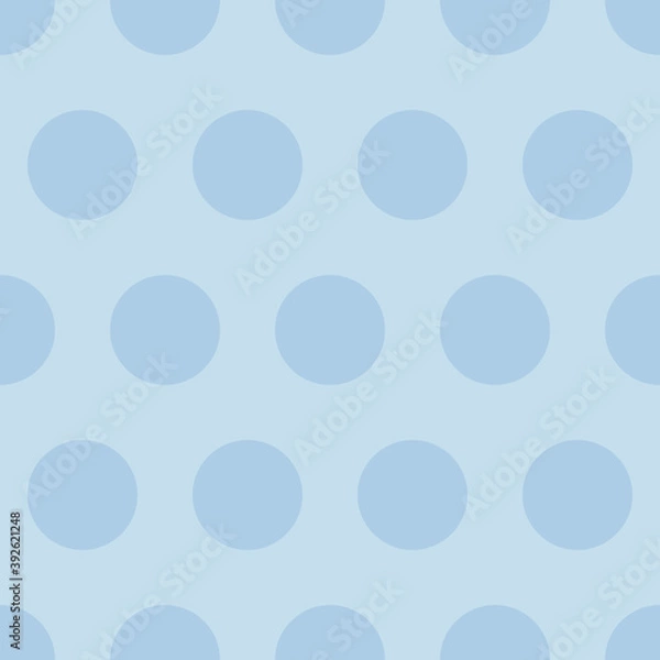 Fototapeta Polka dot seamless simple pattern with colore circles