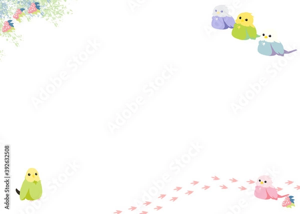 Fototapeta 小鳥さんのフレーム01