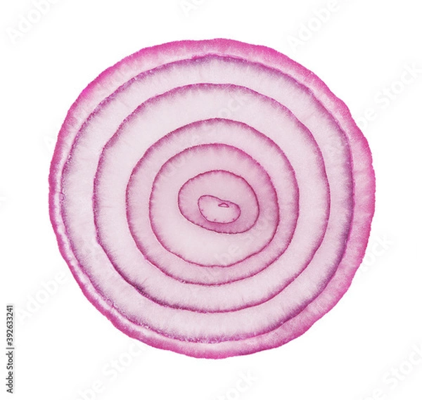 Fototapeta Red onion isolated on white background