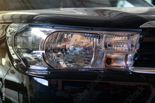 Obraz Details of modern car headlights