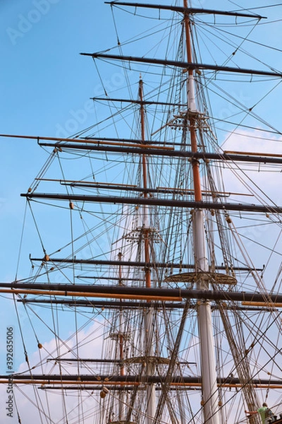 Obraz photography of sails of a ship