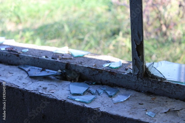 Fototapeta compacted glass