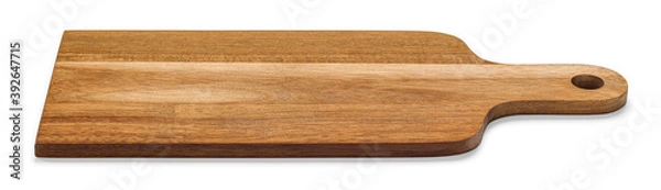Fototapeta Cutting board made of natural wood, photo isolated from the background