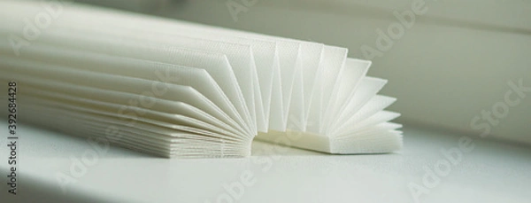 Fototapeta Fragment of paper blinds for Windows