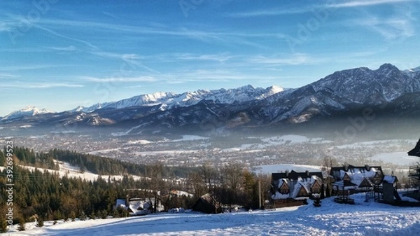 Fototapeta landscape with mountains