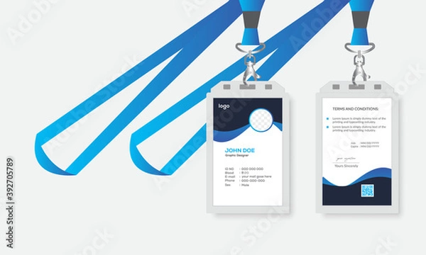 Obraz  Simple and creative Id card template