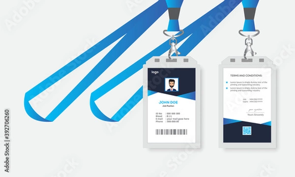 Obraz  Simple and creative Id card template