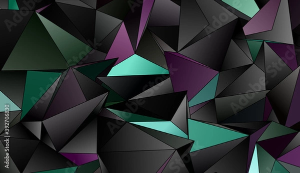 Fototapeta Abstract Low-Poly background. triangulated texture. Design 3d. Polygonal geometrical pattern. Triangular modern style