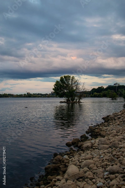 Obraz Lake Ontario Harbor front in sunset