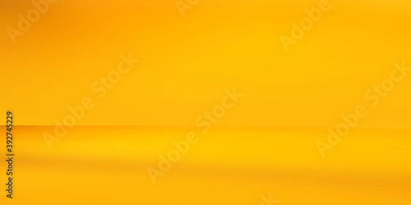 Fototapeta orange, yellow empty room studio gradient used for background and display your product