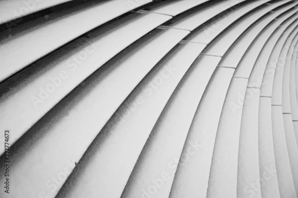 Fototapeta White snow pattern lines background