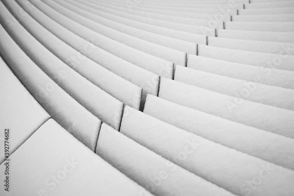 Obraz White snow pattern lines background