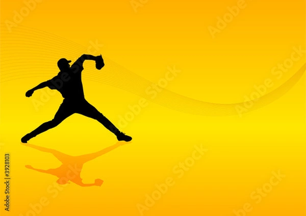 Obraz Tło baseballista