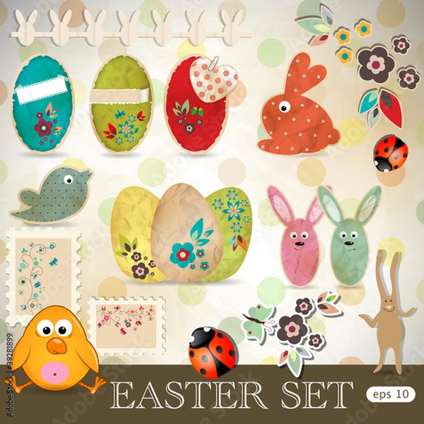 Obraz Easter set