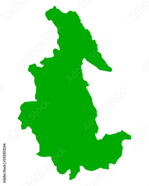 Fototapeta Karte von Ayacucho