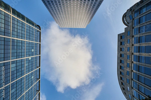 Obraz sky photography with skyscrapers
