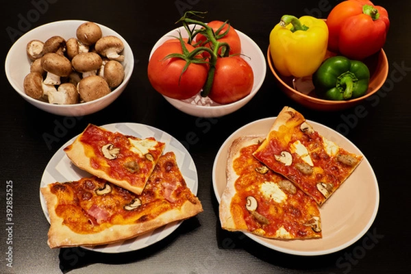 Obraz photography of pizza menu homemade