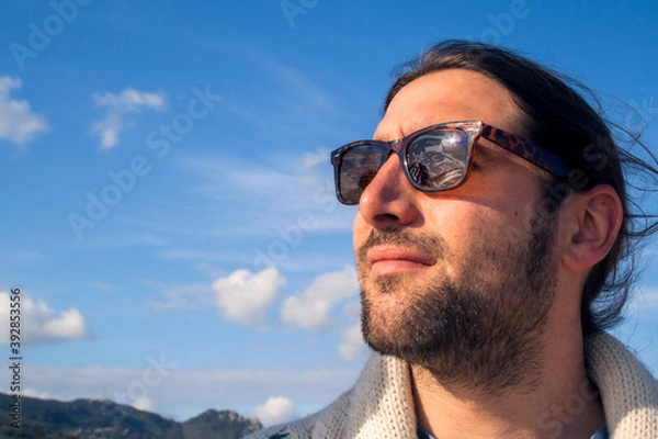 Obraz photograph of a man with sunglasses