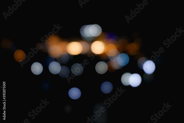Fototapeta Abstract Lights. Unfocused Light background. Blured night light. bokeh background, Blur concept