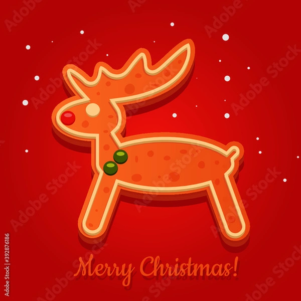 Fototapeta gingerbread deer