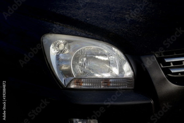 Obraz headlight of a modern car