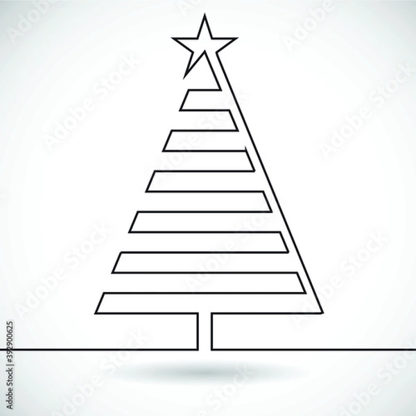 Fototapeta Vector  Christmas tree Background . poster with different elements. Abstract Geometrical Poster. Modern Design Template with geometric shapes in various forms.illustration.