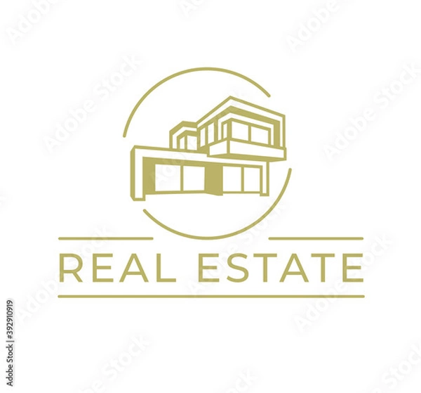 Obraz Real Estate Logo Icon Vector