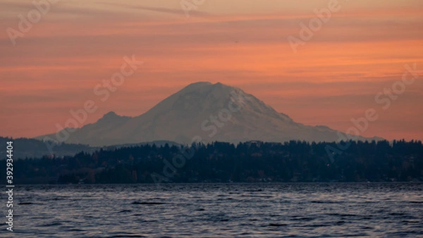 Obraz Mount Rainier Sunset 