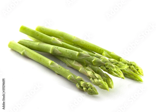 Obraz Szparagi na białym tle