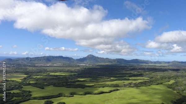 Obraz landscape with mountains and clouds