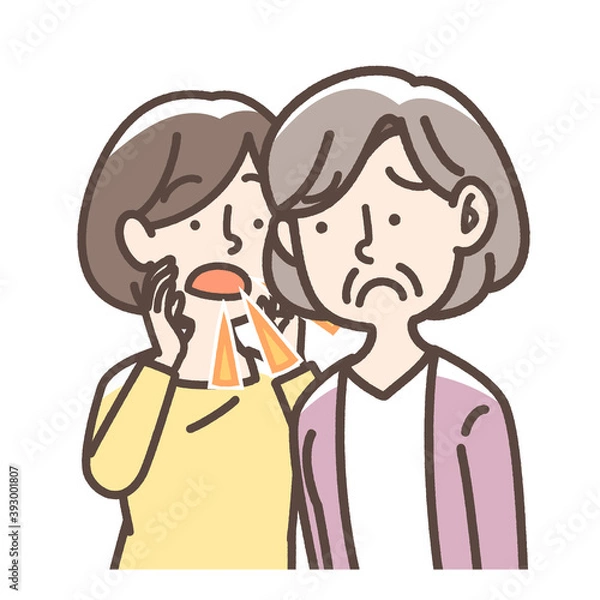 Fototapeta 聞き取りにくいおばあさん