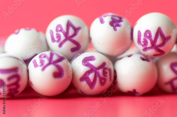 Fototapeta beads in close up