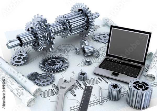 Obraz Mechanical engineering Technology concept