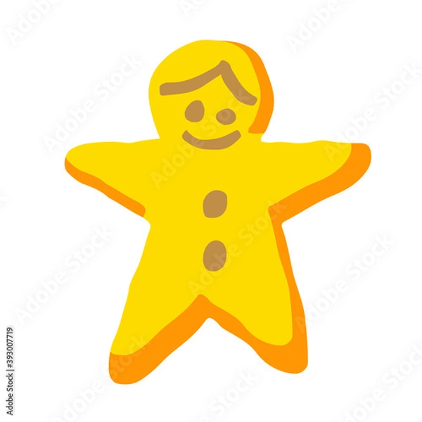 Fototapeta ジンジャーマンクッキーのイラスト