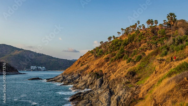Obraz view point mountain in sunsets colours